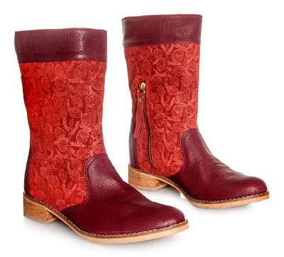 Botas Pehuen cereza de Valeria NIcali